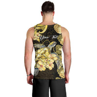 Personalised Aloha Hawaii Oahu Island Men Tank Top Gathering Place Sea Turtle Ilima Flowers