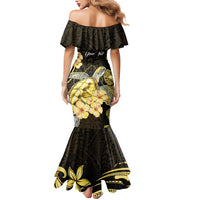 Personalised Aloha Hawaii Oahu Island Mermaid Dress Gathering Place Sea Turtle Ilima Flowers
