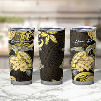 Personalised Aloha Hawaii Oahu Island Tumbler Cup Gathering Place Sea Turtle Ilima Flowers