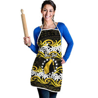 Personalised Cook Islands Aitutaki Apron Tiare Maori Polynesian Waves Tattoo