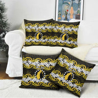 Personalised Cook Islands Aitutaki Pillow Cover Tiare Maori Polynesian Waves Tattoo
