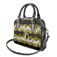 Personalised Cook Islands Aitutaki Shoulder Handbag Tiare Maori Polynesian Waves Tattoo LT14 - Polynesian Pride