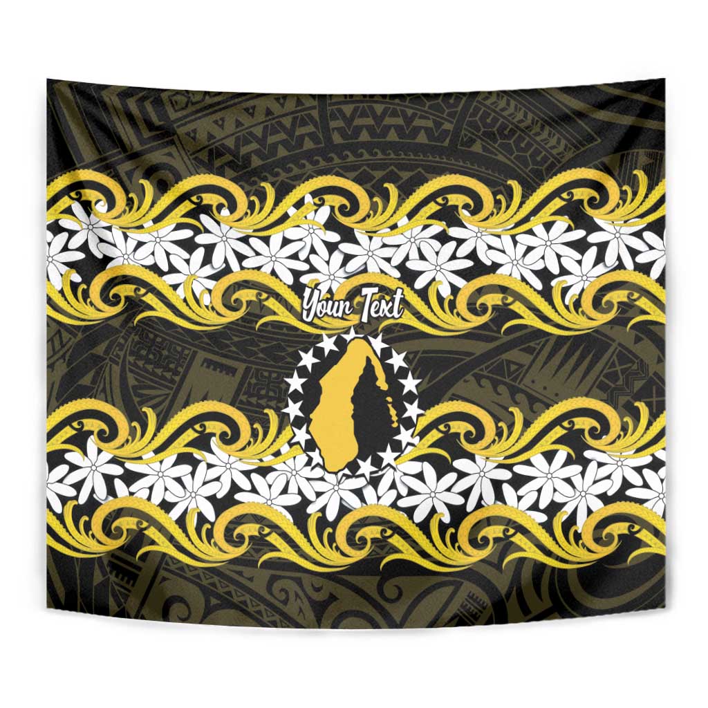 Personalised Cook Islands Aitutaki Tapestry Tiare Maori Polynesian Waves Tattoo LT14 - Polynesian Pride