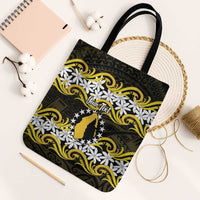 Personalised Cook Islands Aitutaki Tote Bag Tiare Maori Polynesian Waves Tattoo