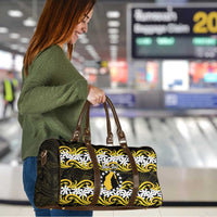 Personalised Cook Islands Aitutaki Travel Bag Tiare Maori Polynesian Waves Tattoo