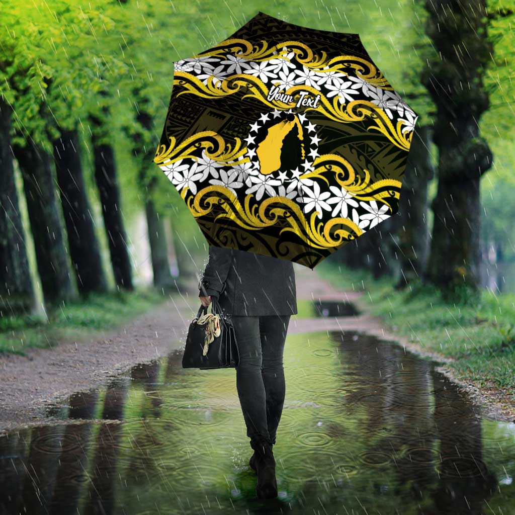 Personalised Cook Islands Aitutaki Umbrella Tiare Maori Polynesian Waves Tattoo