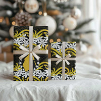 Personalised Cook Islands Aitutaki Wrapping Paper Tiare Maori Polynesian Waves Tattoo LT14 - Polynesian Pride