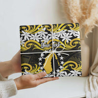 Personalised Cook Islands Aitutaki Wrapping Paper Tiare Maori Polynesian Waves Tattoo LT14 - Polynesian Pride