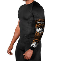 Personalised Cook Islands Rakahanga Arm Sleeves Tiare Maori Polynesian Waves Tattoo
