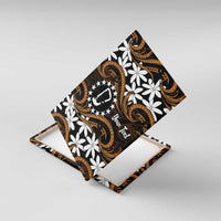 Personalised Cook Islands Rakahanga Canvas Wall Art Tiare Maori Polynesian Waves Tattoo