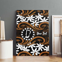 Personalised Cook Islands Rakahanga Canvas Wall Art Tiare Maori Polynesian Waves Tattoo