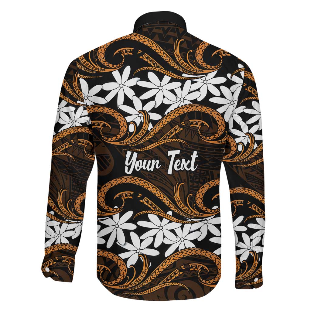 Personalised Cook Islands Rakahanga Family Matching Summer Maxi Dress and Hawaiian Shirt Tiare Maori Polynesian Waves Tattoo