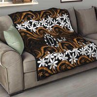 Personalised Cook Islands Rakahanga Quilt Tiare Maori Polynesian Waves Tattoo
