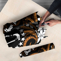 Personalised Cook Islands Rakahanga Umbrella Tiare Maori Polynesian Waves Tattoo