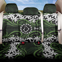 Personalised Cook Islands Palmerston Back Car Seat Cover Tiare Maori Polynesian Waves Tattoo