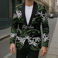 Personalised Cook Islands Palmerston Blazer Tiare Maori Polynesian Waves Tattoo
