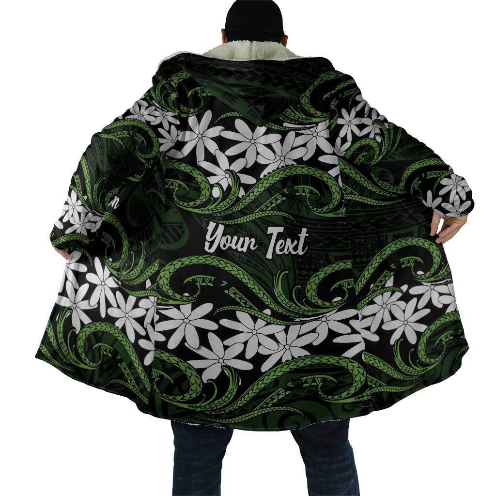Personalised Cook Islands Palmerston Cloak Tiare Maori Polynesian Waves Tattoo
