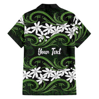 Personalised Cook Islands Palmerston Family Matching Summer Maxi Dress and Hawaiian Shirt Tiare Maori Polynesian Waves Tattoo