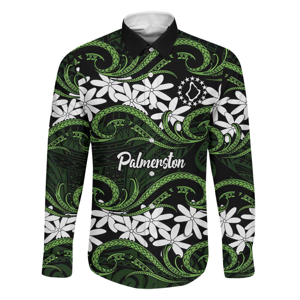 Personalised Cook Islands Palmerston Family Matching Summer Maxi Dress and Hawaiian Shirt Tiare Maori Polynesian Waves Tattoo