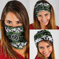 Personalised Cook Islands Palmerston Neck Gaiter Tiare Maori Polynesian Waves Tattoo