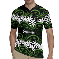 Personalised Cook Islands Palmerston Rugby Jersey Tiare Maori Polynesian Waves Tattoo