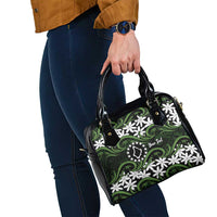 Personalised Cook Islands Palmerston Shoulder Handbag Tiare Maori Polynesian Waves Tattoo LT14 - Polynesian Pride