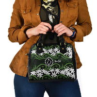 Personalised Cook Islands Palmerston Shoulder Handbag Tiare Maori Polynesian Waves Tattoo LT14 - Polynesian Pride
