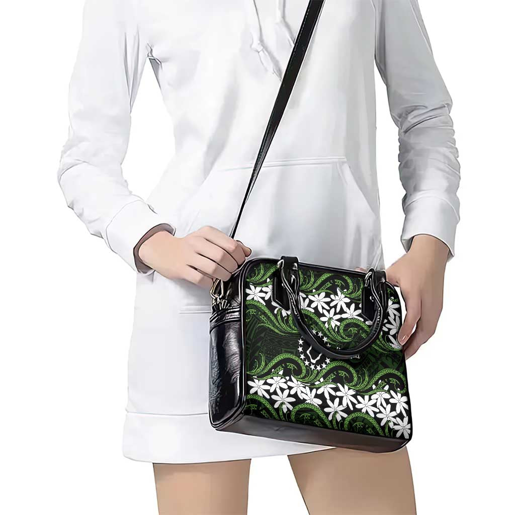 Personalised Cook Islands Palmerston Shoulder Handbag Tiare Maori Polynesian Waves Tattoo LT14 - Polynesian Pride