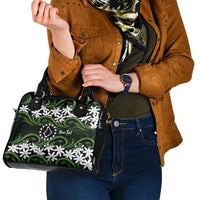 Personalised Cook Islands Palmerston Shoulder Handbag Tiare Maori Polynesian Waves Tattoo LT14 - Polynesian Pride