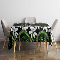 Personalised Cook Islands Palmerston Tablecloth Tiare Maori Polynesian Waves Tattoo