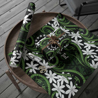 Personalised Cook Islands Palmerston Wrapping Paper Tiare Maori Polynesian Waves Tattoo LT14 - Polynesian Pride