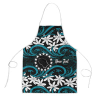Personalised Cook Islands Penrhyn Atoll Apron Tiare Maori Polynesian Waves Tattoo