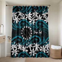 Personalised Cook Islands Penrhyn Atoll Bathroom Set Tiare Maori Polynesian Waves Tattoo