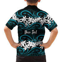Personalised Cook Islands Penrhyn Atoll Hawaiian Shirt Tiare Maori Polynesian Waves Tattoo LT14 - Polynesian Pride