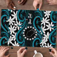 Personalised Cook Islands Penrhyn Atoll Puzzle Tiare Maori Polynesian Waves Tattoo LT14 - Polynesian Pride