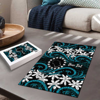 Personalised Cook Islands Penrhyn Atoll Puzzle Tiare Maori Polynesian Waves Tattoo LT14 - Polynesian Pride