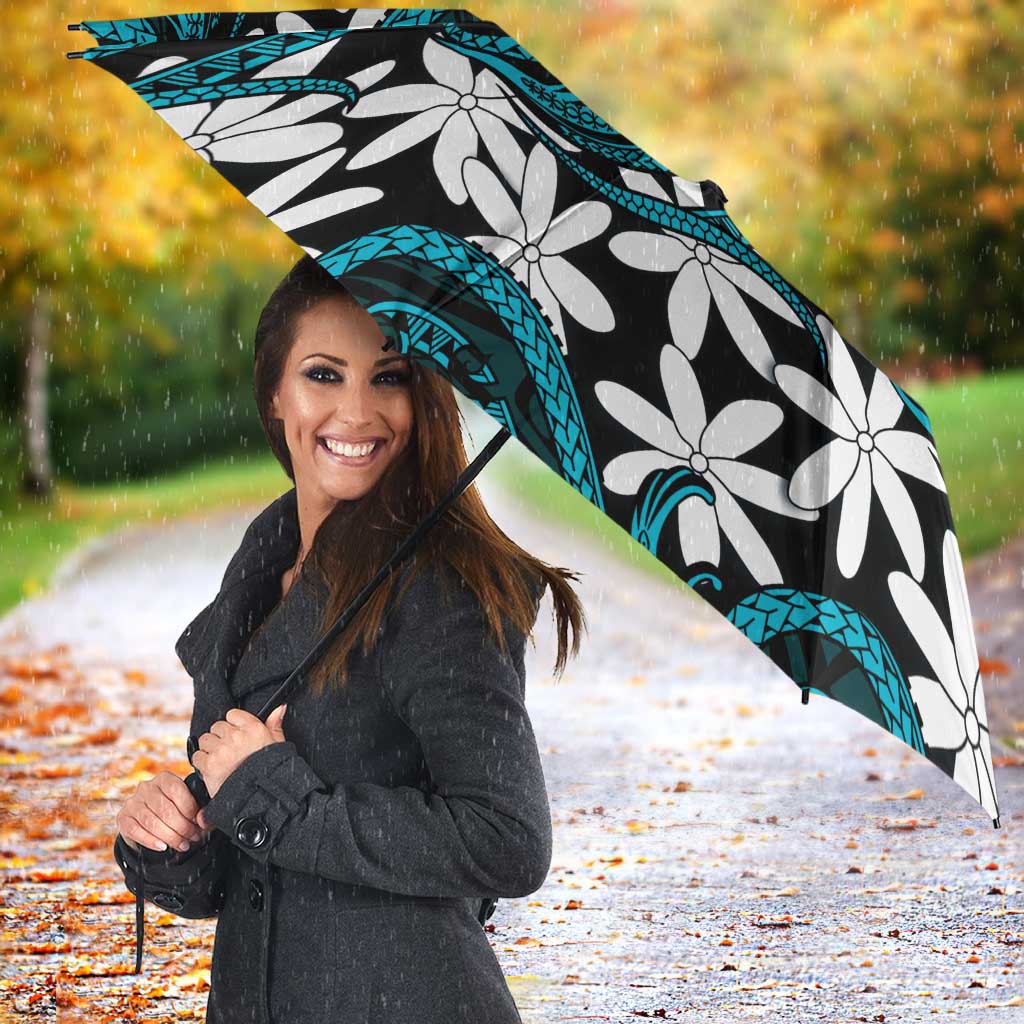 Personalised Cook Islands Penrhyn Atoll Umbrella Tiare Maori Polynesian Waves Tattoo
