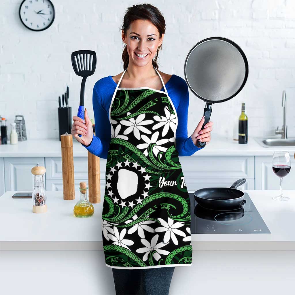 Personalised Cook Islands Mitiaro Apron Tiare Maori Polynesian Waves Tattoo