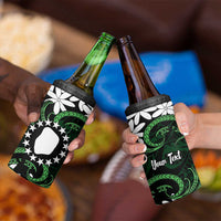 Personalised Cook Islands Mitiaro 4 in 1 Can Cooler Tumbler Tiare Maori Polynesian Waves Tattoo LT14 - Polynesian Pride