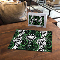 Personalised Cook Islands Mitiaro Puzzle Tiare Maori Polynesian Waves Tattoo