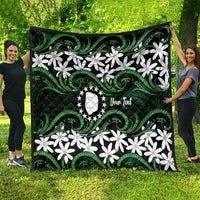 Personalised Cook Islands Mitiaro Quilt Tiare Maori Polynesian Waves Tattoo