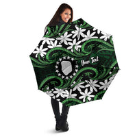 Personalised Cook Islands Mitiaro Umbrella Tiare Maori Polynesian Waves Tattoo