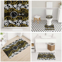 Personalised Cook Islands Manihiki Bathroom Set Tiare Maori Polynesian Waves Tattoo LT14 - Polynesian Pride