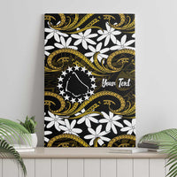Personalised Cook Islands Manihiki Canvas Wall Art Tiare Maori Polynesian Waves Tattoo