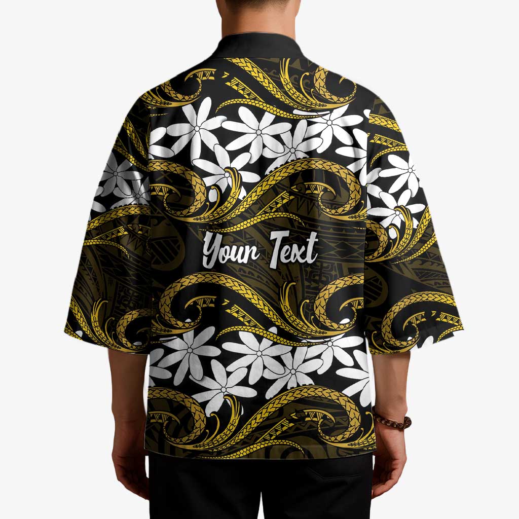 Personalised Cook Islands Manihiki Kimono Tiare Maori Polynesian Waves Tattoo LT14 - Polynesian Pride