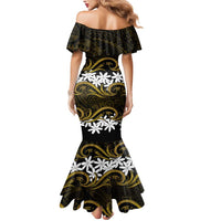 Personalised Cook Islands Manihiki Mermaid Dress Tiare Maori Polynesian Waves Tattoo LT14 - Polynesian Pride