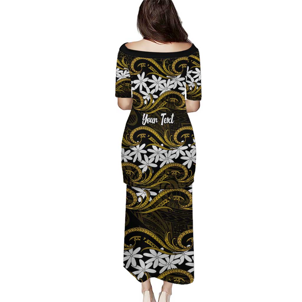 Personalised Cook Islands Manihiki Puletasi Tiare Maori Polynesian Waves Tattoo LT14 - Polynesian Pride