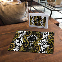Personalised Cook Islands Manihiki Puzzle Tiare Maori Polynesian Waves Tattoo