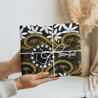 Personalised Cook Islands Manihiki Wrapping Paper Tiare Maori Polynesian Waves Tattoo LT14 - Polynesian Pride