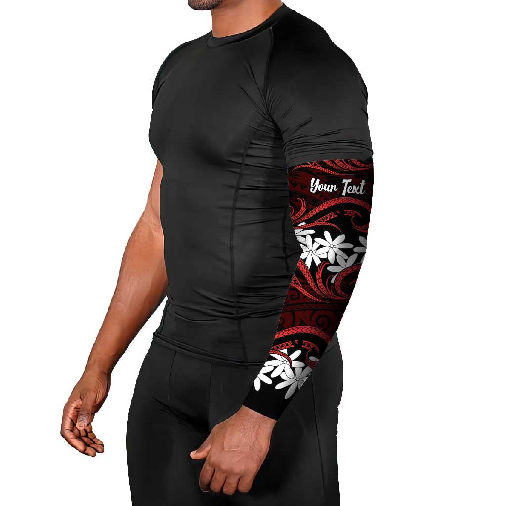 Personalised Cook Islands Atiu Enuamanu Arm Sleeves Tiare Maori Polynesian Waves Tattoo LT14 - Polynesian Pride